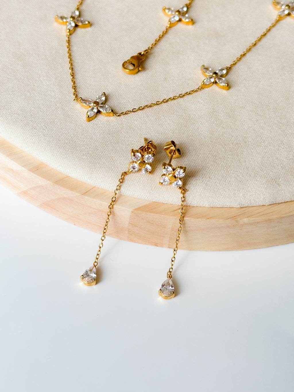 Boucle d’oreille chic - En acier inoxydable -