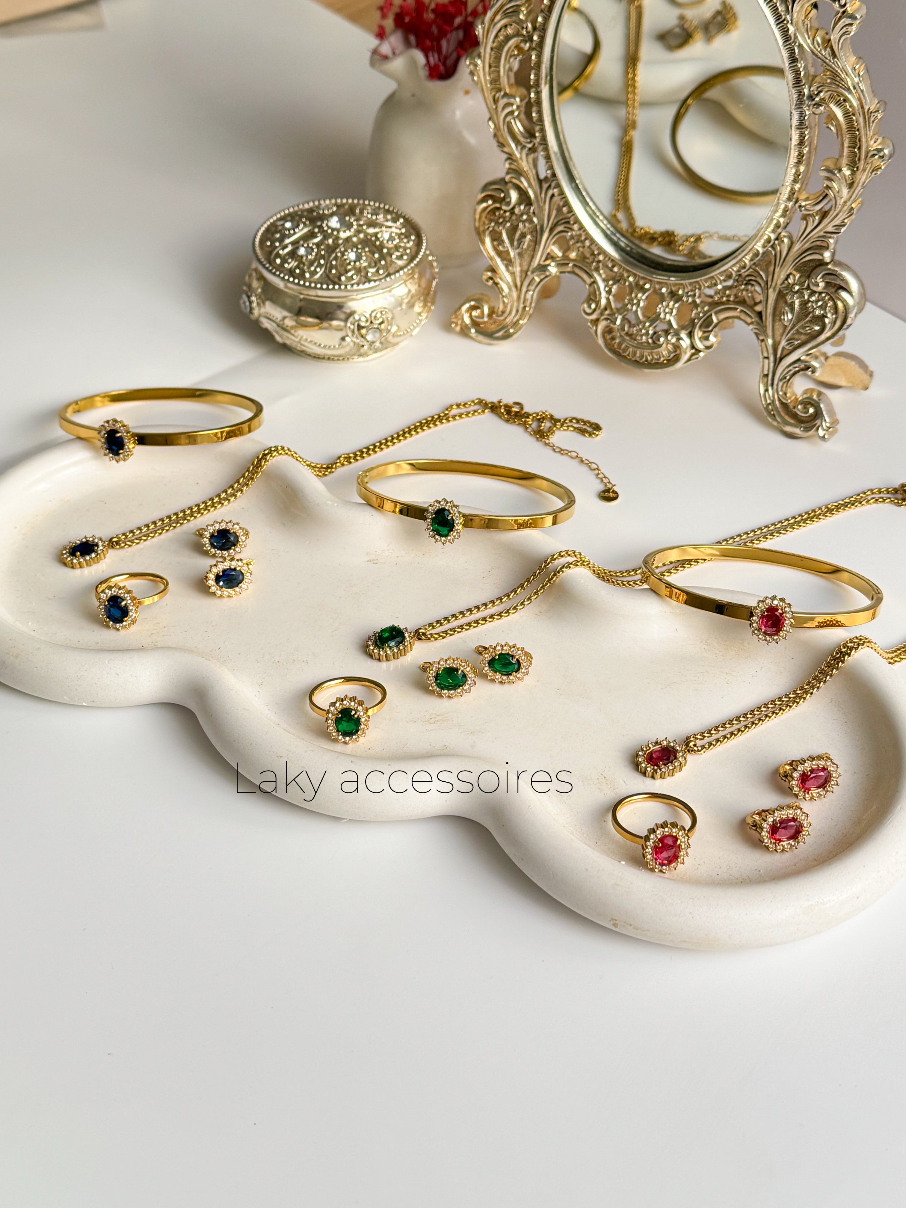 Parure Marquise – Acier inoxydable