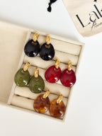 Boucles d’oreille tendance - En acier inoxydable -