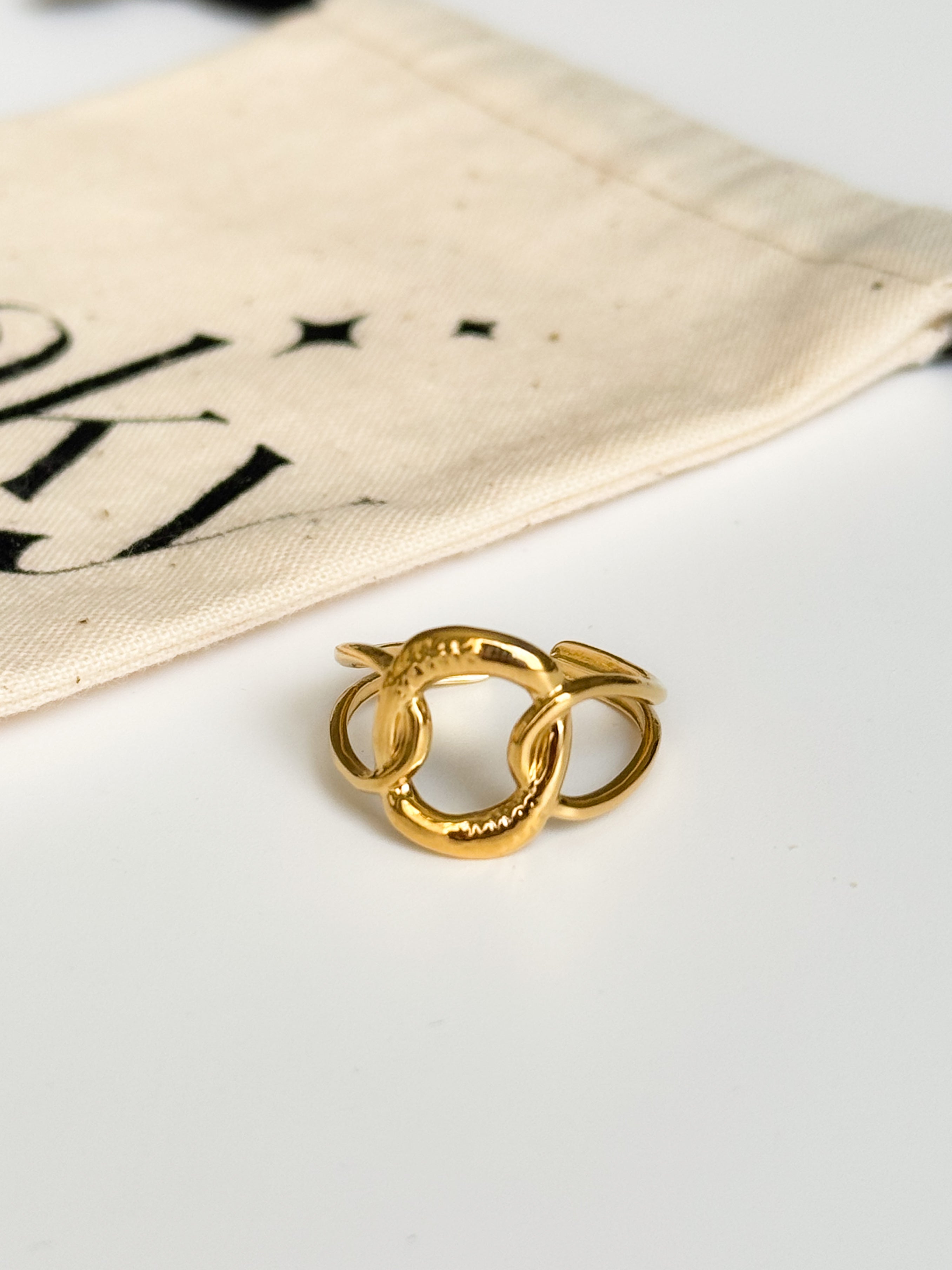 Bague 17 ajustable - Acier inoxydable -