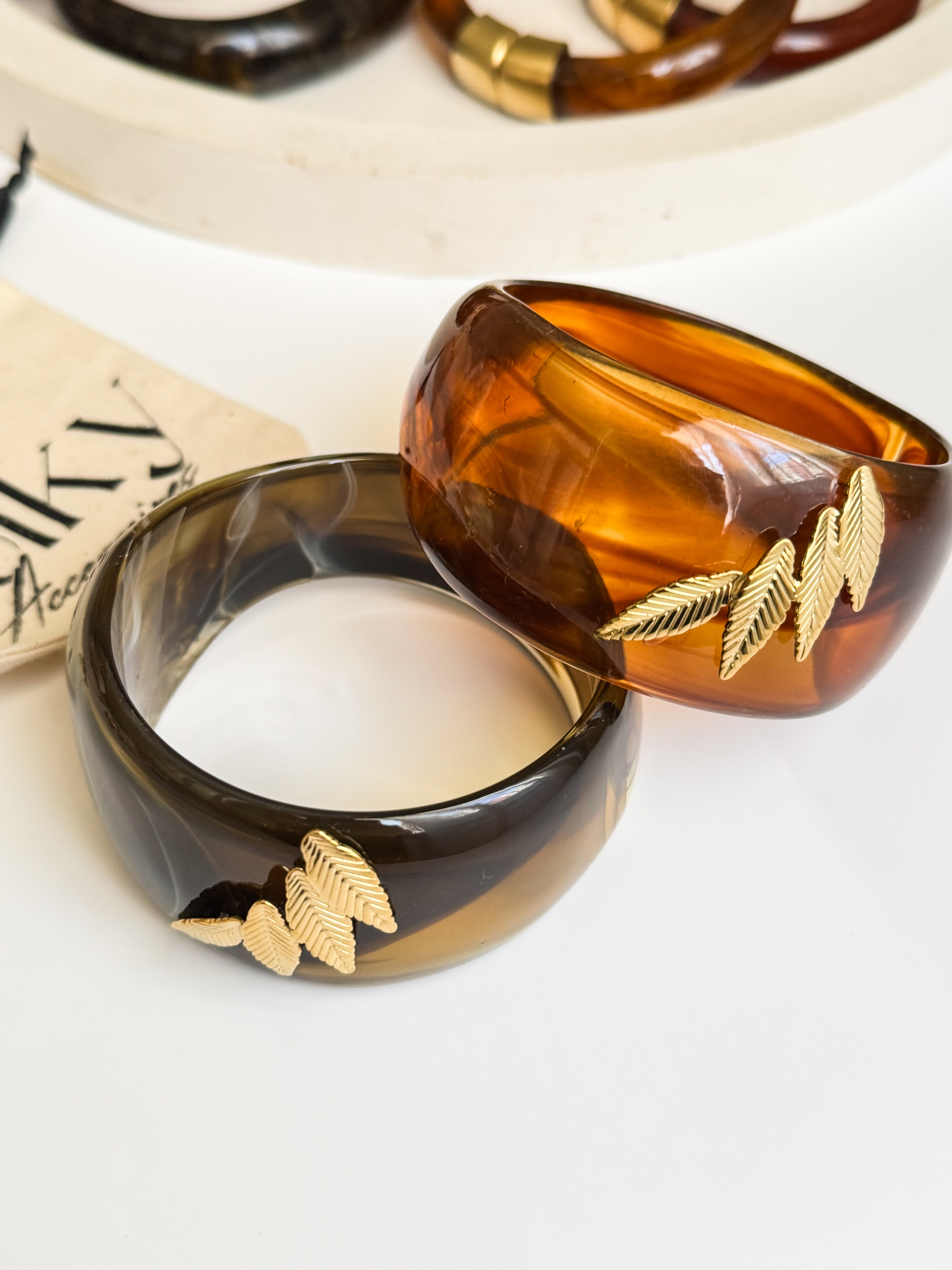 Bracelet jonc avec motif - Acier inoxydable -