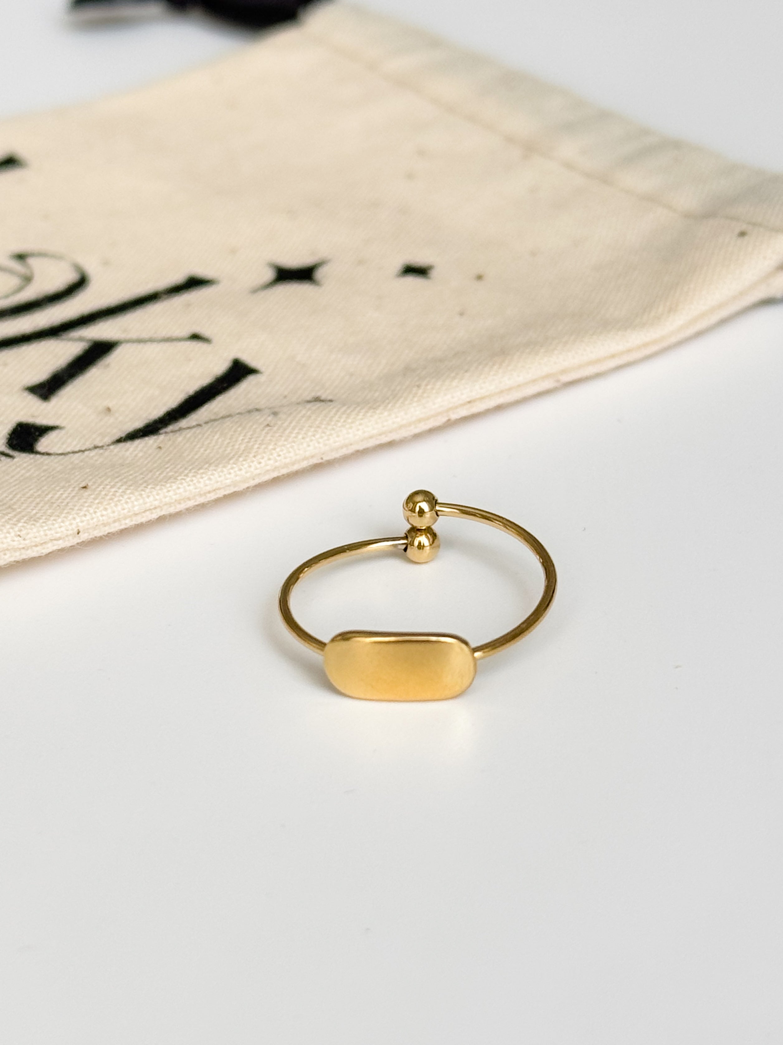 Bague 21 ajustable - Acier inoxydable -