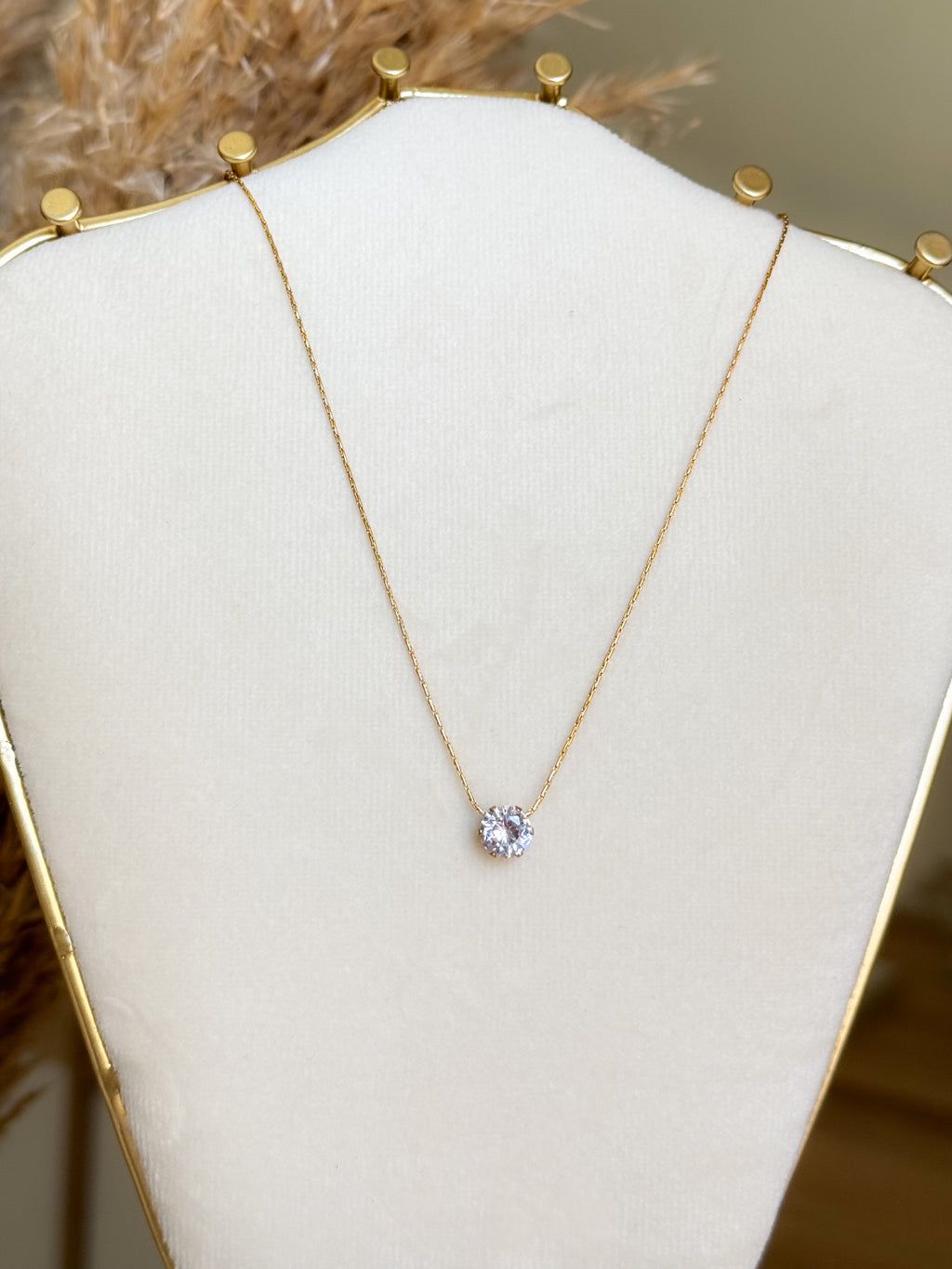 Collier à pendentif - SOLITAIRE - En acier inoxydable