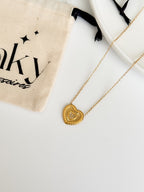 Collier à pendentif - HEART - En acier inoxydable